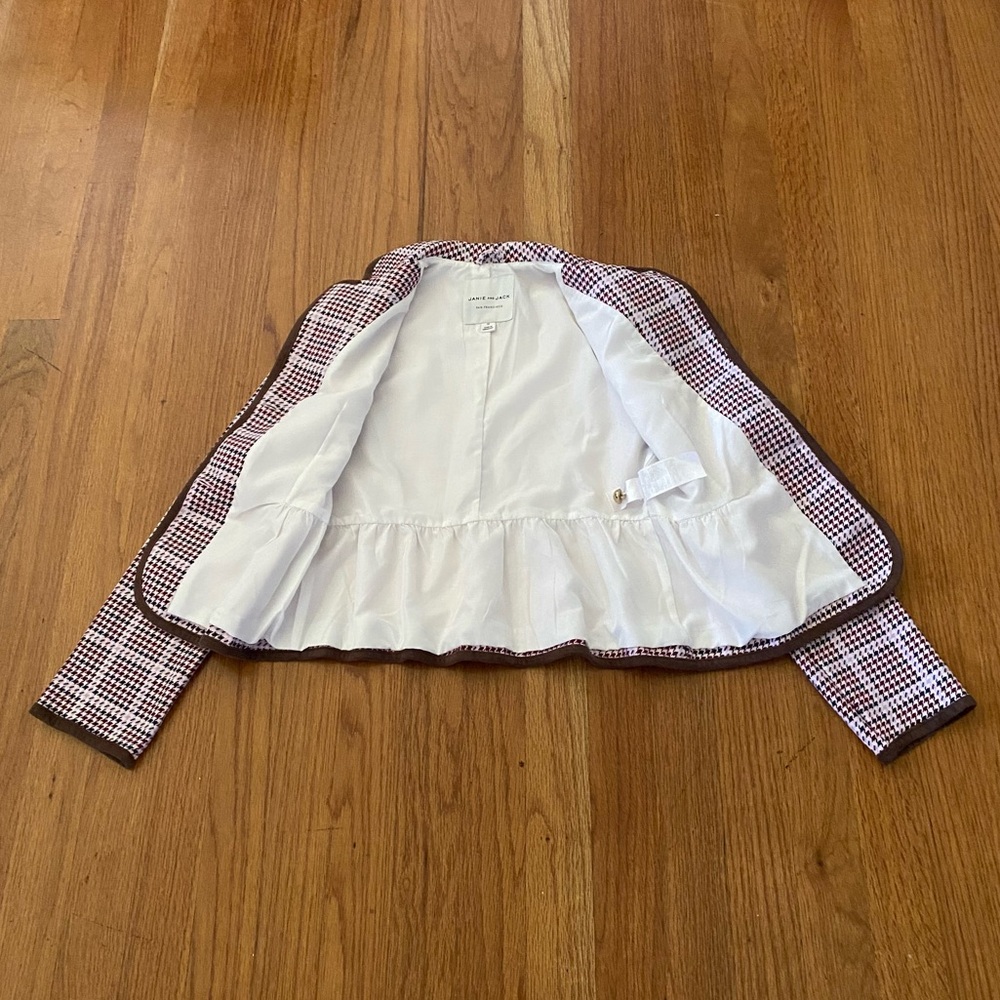 Janie and Jack Houndstooth Girls Blazer - Picture 4 of 11